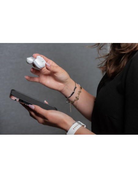 FORCELL F-AUDIO Écouteurs stéréo sans fil / bluetooth TWS Master PRO blanc