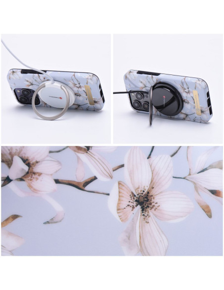 FORCELL F-PROTECT Mirage case compatible with MagSafe for IPHONE 14 PRO spring flowers