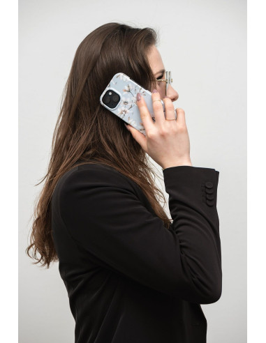 FORCELL F-PROTECT Mirage case compatible with MagSafe for IPHONE 15 spring flowers