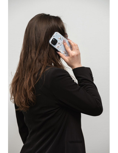 FORCELL F-PROTECT Mirage case compatible with MagSafe for IPHONE 15 spring flowers