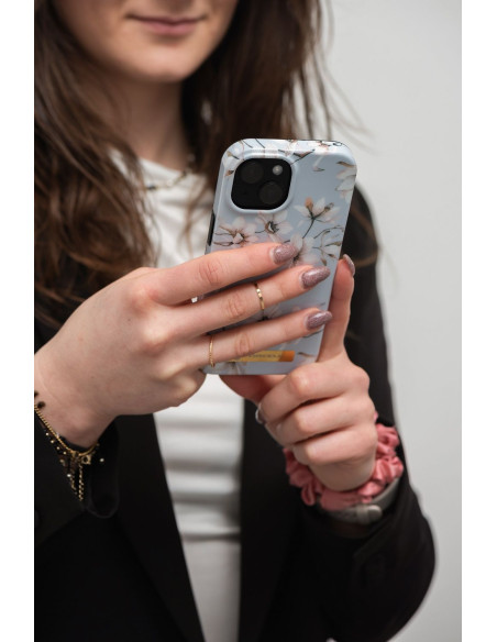FORCELL F-PROTECT Mirage case compatible with MagSafe for IPHONE 15 spring flowers