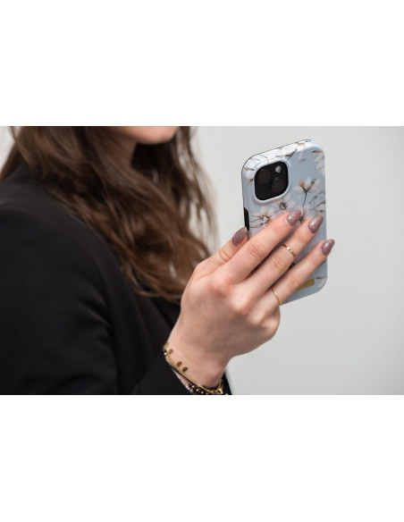 FORCELL F-PROTECT Mirage case compatible with MagSafe for IPHONE 15 spring flowers