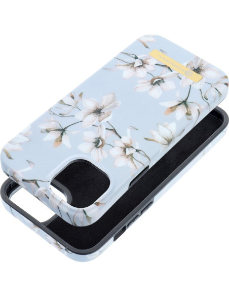 FORCELL F-PROTECT Coque Mirage compatible avec MagSafe pour IPHONE 15 Plus spring flowers