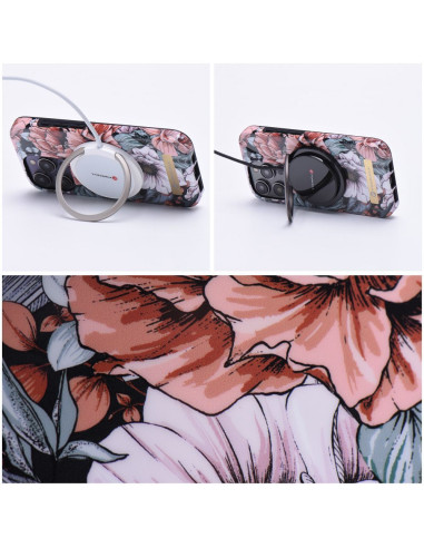 FORCELL F-PROTECT Mirage case compatible with MagSafe for IPHONE 14 bloom bush