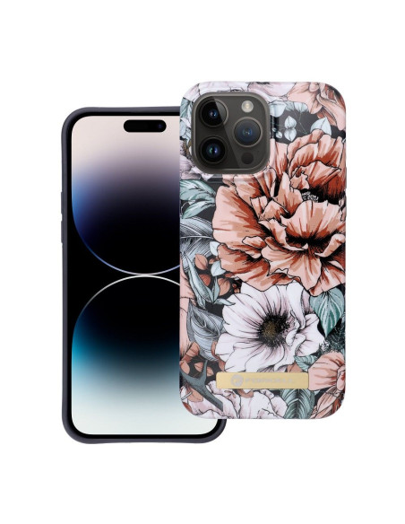 FORCELL F-PROTECT Coque Mirage compatible avec MagSafe pour IPHONE 14 Pro Max bloom bush