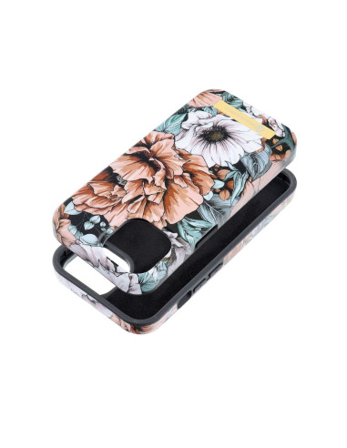 FORCELL F-PROTECT Coque Mirage compatible avec MagSafe pour IPHONE 15 bloom bush