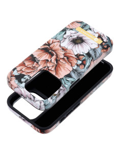 FORCELL F-PROTECT Coque Mirage compatible avec MagSafe pour IPHONE 15 Pro bloom bush
