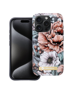 FORCELL F-PROTECT Coque Mirage compatible avec MagSafe pour IPHONE 15 Pro bloom bush 2