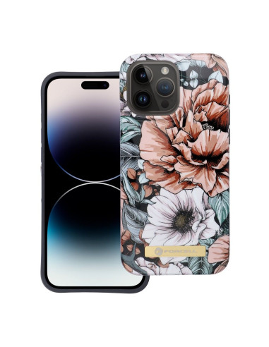 FORCELL F-PROTECT Coque Mirage compatible avec MagSafe pour IPHONE 15 Pro Max bloom bush