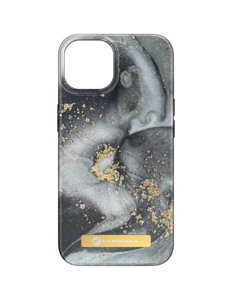 FORCELL F-PROTECT Mirage case compatible with MagSafe for IPHONE 14 marble mist