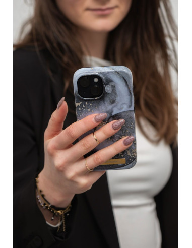 FORCELL F-PROTECT Mirage case compatible with MagSafe for IPHONE 14 marble mist