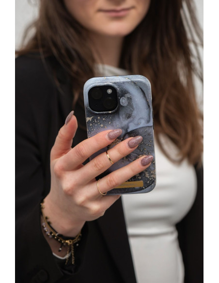 FORCELL F-PROTECT Mirage case compatible with MagSafe for IPHONE 14 marble mist
