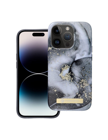FORCELL F-PROTECT Coque Mirage compatible avec MagSafe pour IPHONE 14 Pro marble mist