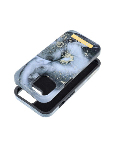 FORCELL F-PROTECT Coque Mirage compatible avec MagSafe pour IPHONE 15 brume marbrée