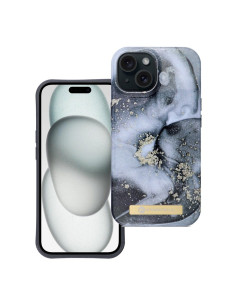 FORCELL F-PROTECT Coque Mirage compatible avec MagSafe pour IPHONE 15 brume marbrée 2
