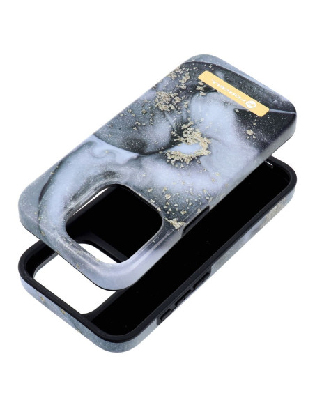 FORCELL F-PROTECT Coque Mirage compatible avec MagSafe pour IPHONE 15 Pro marble mist