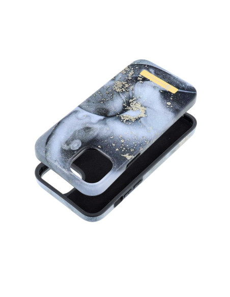 FORCELL F-PROTECT Coque Mirage compatible avec MagSafe pour IPHONE 15 Plus marble mist