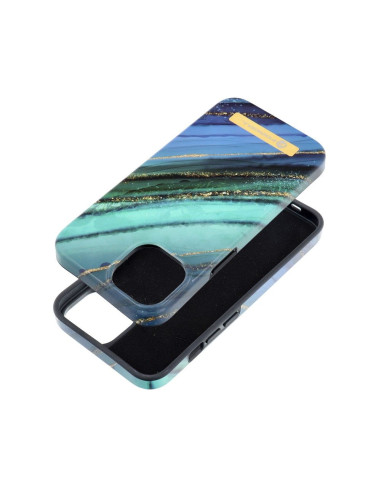 FORCELL F-PROTECT Mirage case compatible with MagSafe for IPHONE 14 jade marble