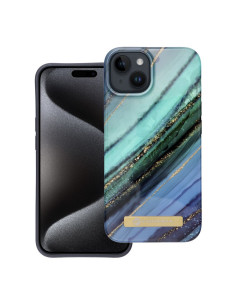 FORCELL F-PROTECT Mirage case compatible with MagSafe for IPHONE 14 jade marble 2