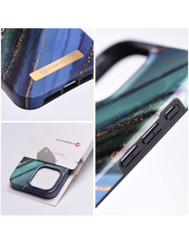 FORCELL F-PROTECT Mirage case compatible with MagSafe for IPHONE 14 jade marble