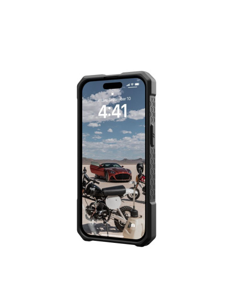( UAG ) Urban Armor Gear Monarch Pro for IPHONE 15 compatible with MagSafe kevlar black