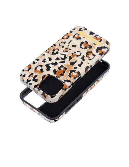 FORCELL F-PROTECT Coque Mirage compatible avec MagSafe pour IPHONE 14 panthère sauvage