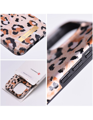 FORCELL F-PROTECT Coque Mirage compatible avec MagSafe pour IPHONE 14 panthère sauvage