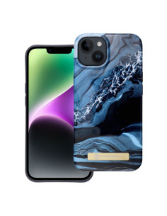FORCELL F-PROTECT Mirage case compatible with MagSafe for IPHONE 14 ocean marble 2