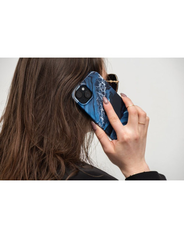 FORCELL F-PROTECT Mirage case compatible with MagSafe for IPHONE 14 ocean marble