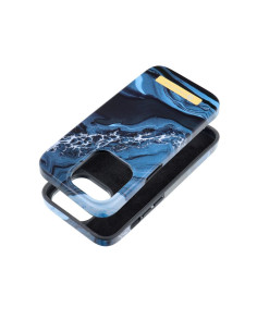 FORCELL F-PROTECT Mirage case compatible with MagSafe for IPHONE 14 PRO ocean marble