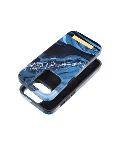 FORCELL F-PROTECT Mirage case compatible with MagSafe for IPHONE 14 PRO ocean marble