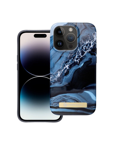 FORCELL F-PROTECT Mirage case compatible with MagSafe for IPHONE 14 PRO ocean marble