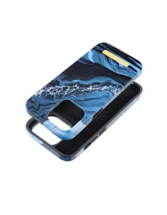 FORCELL F-PROTECT Mirage case compatible with MagSafe for IPHONE 14 Pro Max ocean marble