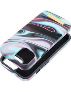 FORCELL F-PROTECT Coque Mirage compatible avec MagSafe pour IPHONE 15 glow
