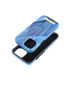 FORCELL F-PROTECT Coque Mirage compatible avec MagSafe pour IPHONE 15 bleu oiseau