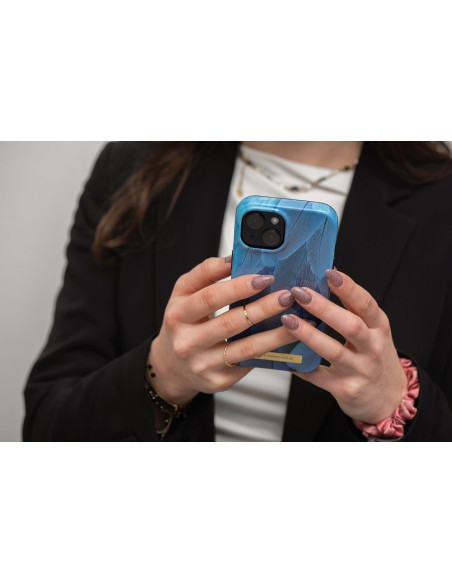 FORCELL F-PROTECT Coque Mirage compatible avec MagSafe pour IPHONE 15 bleu oiseau