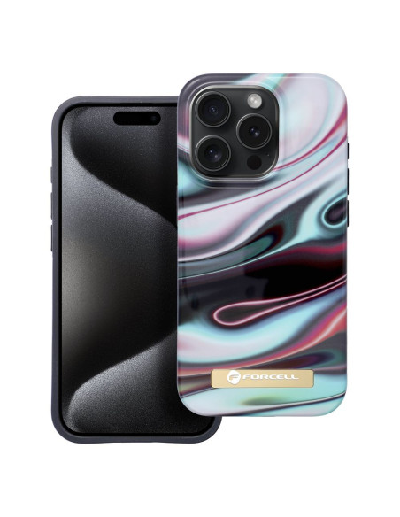 FORCELL F-PROTECT Coque Mirage compatible avec MagSafe pour IPHONE 15 Pro glow