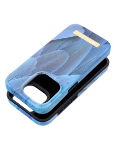 FORCELL F-PROTECT Coque Mirage compatible avec MagSafe pour IPHONE 15 Pro bleu oiseau