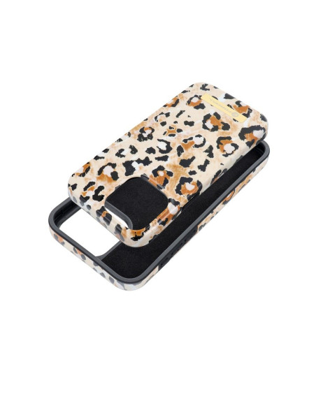 FORCELL F-PROTECT Coque Mirage compatible avec MagSafe pour IPHONE 15 Pro Max wild panther