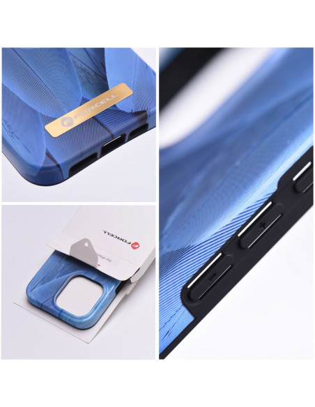 FORCELL F-PROTECT Coque Mirage compatible avec MagSafe pour IPHONE 15 Pro Max blue bird