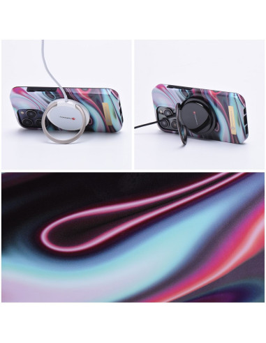 FORCELL F-PROTECT Coque Mirage compatible avec MagSafe pour IPHONE 15 Plus glow