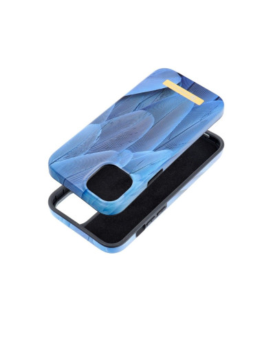 FORCELL F-PROTECT Coque Mirage compatible avec MagSafe pour IPHONE 15 Plus bleu oiseau