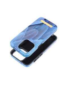 FORCELL F-PROTECT Coque Mirage compatible avec MagSafe pour IPHONE 14 Pro bleu oiseau