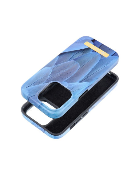 FORCELL F-PROTECT Coque Mirage compatible avec MagSafe pour IPHONE 14 Pro bleu oiseau
