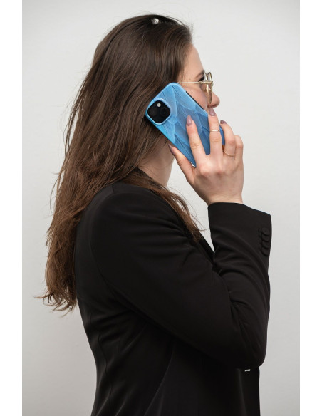 FORCELL F-PROTECT Coque Mirage compatible avec MagSafe pour IPHONE 14 Pro bleu oiseau