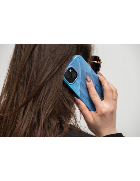 FORCELL F-PROTECT Coque Mirage compatible avec MagSafe pour IPHONE 14 Pro bleu oiseau