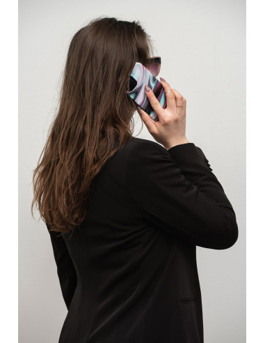 FORCELL F-PROTECT Mirage case compatible with MagSafe for IPHONE 14 glow