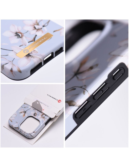 FORCELL F-PROTECT Coque Mirage compatible avec MagSafe pour IPHONE 14 Plus spring flowers