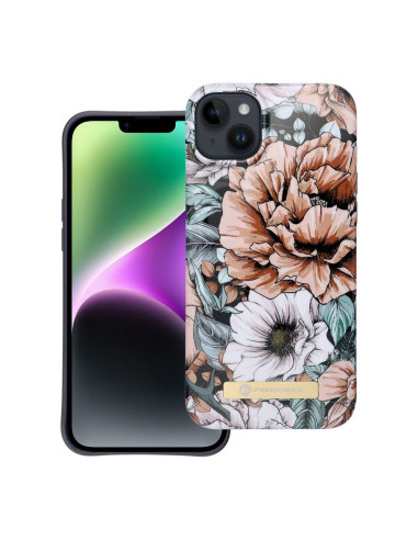 FORCELL F-PROTECT Coque Mirage compatible avec MagSafe pour IPHONE 14 Plus bloom bush
