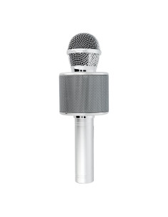 Microphone karaoké multimédia CR58 argent 2